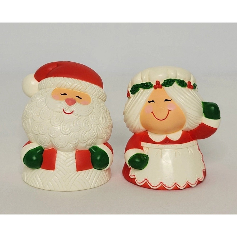 Hallmark Mr. & Mrs. Santa Claus Salt and Pepper Shakers Christmas Decor - Picture 1 of 3